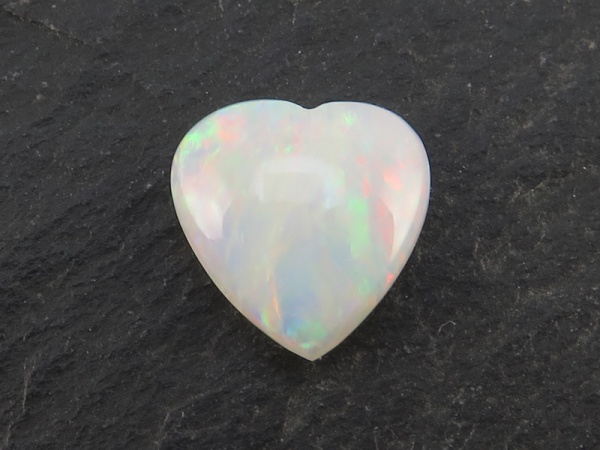 Australian Opal Heart Cabochon 8mm