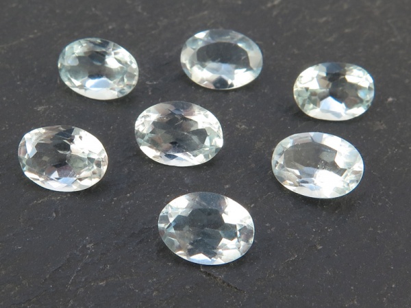 Aquamarine Faceted Oval ~ Various SIzes