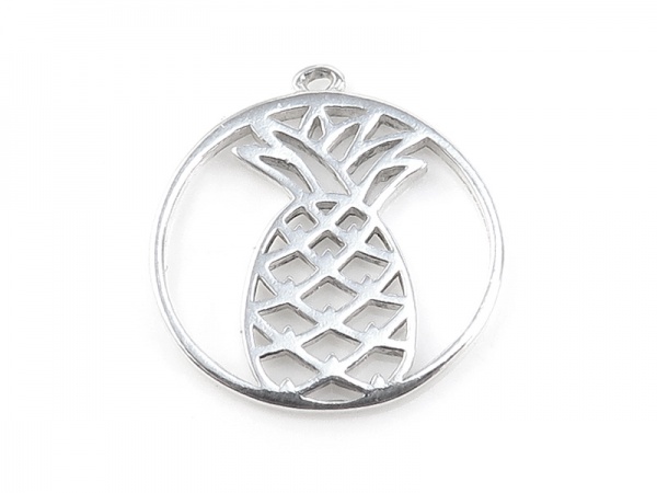 Sterling Silver Pineapple Pendant 14mm