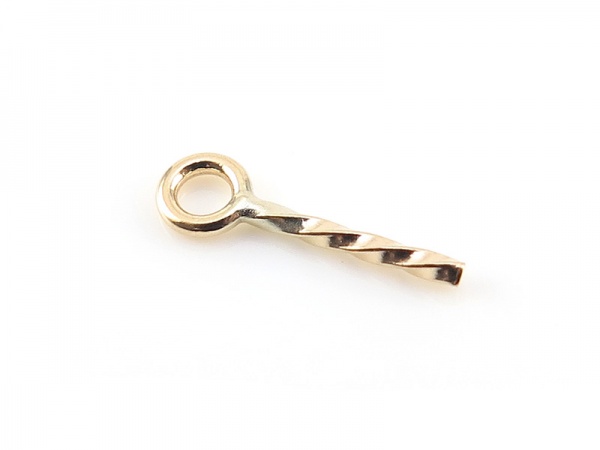 14K Gold Threaded Peg 9mm