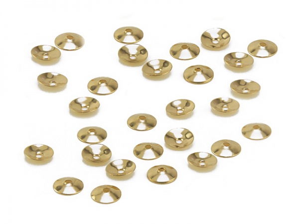 14K Gold Bead Cap 3mm