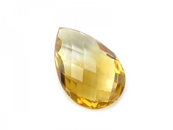 Citrine Double Sided Faceted Pear ~ Various Sizes