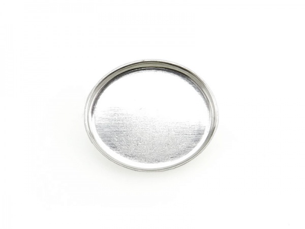 Sterling Silver Oval Bezel Cup Setting 12mm x 10mm