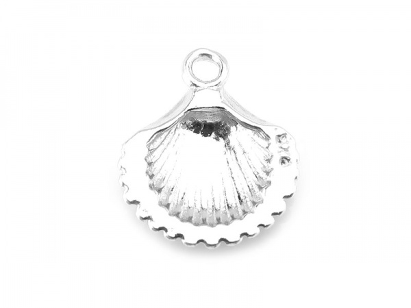 Sterling Silver Shell Pendant 14mm