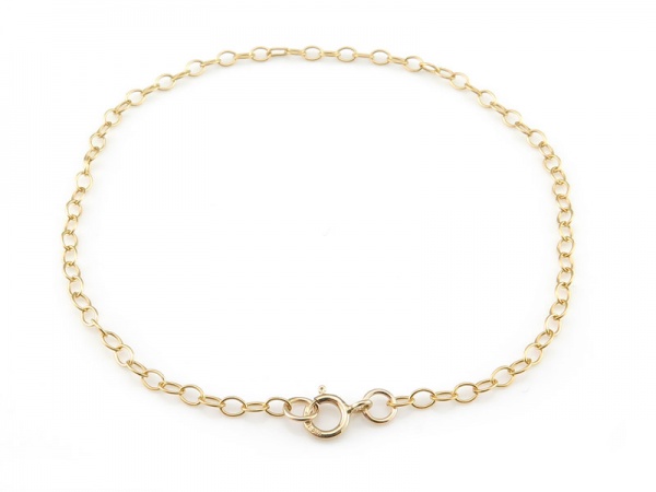 Gold Filled Cable Chain Bracelet ~ 7.5''