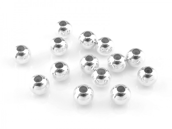 Sterling Silver Smart Bead 4mm (0.5mm ID)