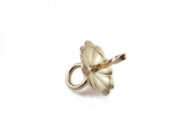 Gold Filled Flower Cup and Peg Drop 6mm