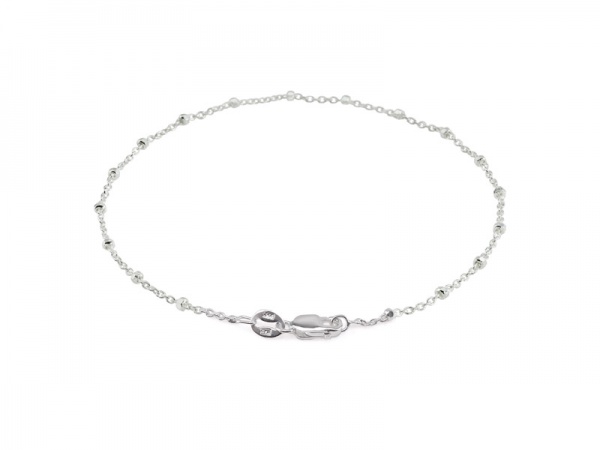 Sterling Silver Satellite Chain Bracelet ~ 7''
