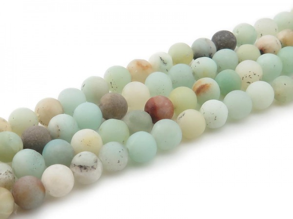 Andean Opal Matt Round Beads 6.5mm ~ 15.5'' Strand