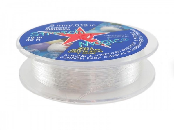 Stretch Magic 0.019'' (0.5mm) ~ Clear ~ 10 metres