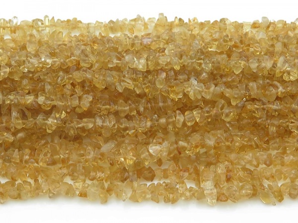 Citrine Chip Beads ~ 34'' Strand