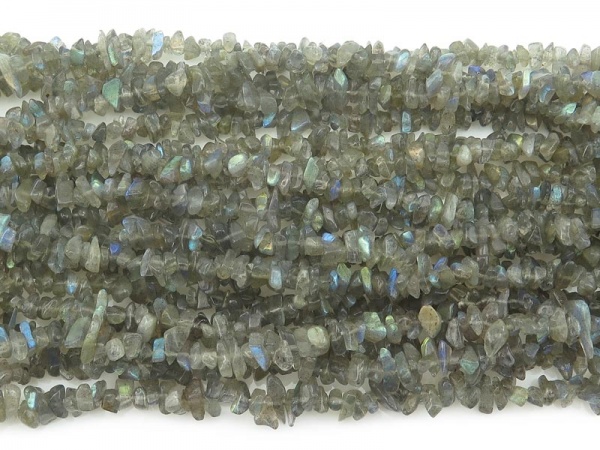 Labradorite Chip Beads ~ 34'' Strand