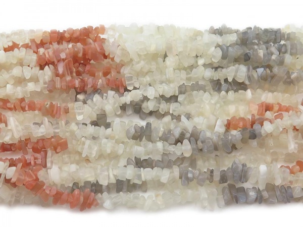 Multi Moonstone Chip Beads ~ 34'' Strand