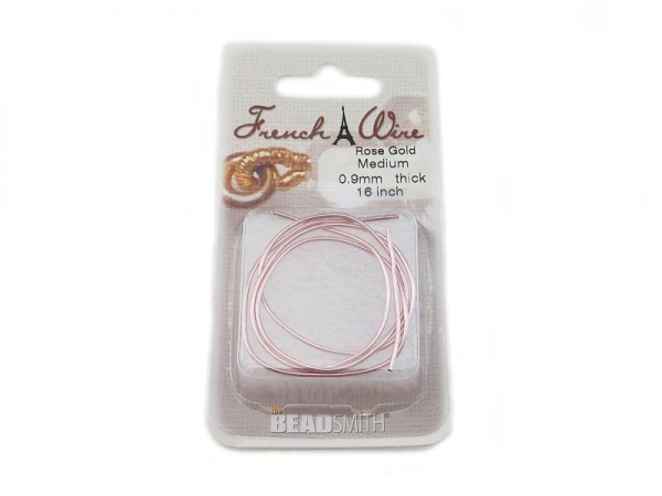 French Wire ~ Rose Gold Colour ~ 0.9mm inner diameter