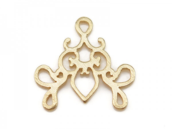 Gold Vermeil Ornate Chandelier 16.5mm
