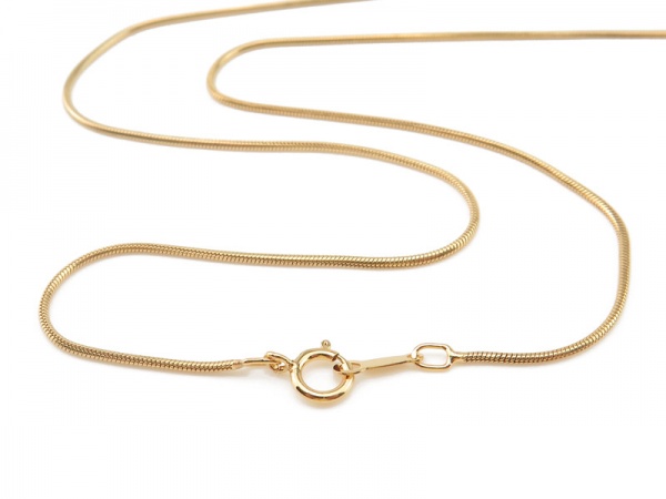 Gold Filled Snake Chain Necklace with Spring Clasp ~ 18''