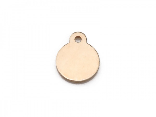 Gold Filled Round Tag 5mm
