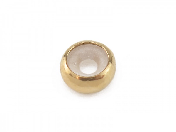 Gold Filled Stopper Rondelle Bead 7mm (2.7mm ID)