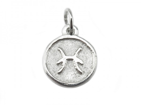 Sterling Silver Zodiac Charm  ~ Pisces