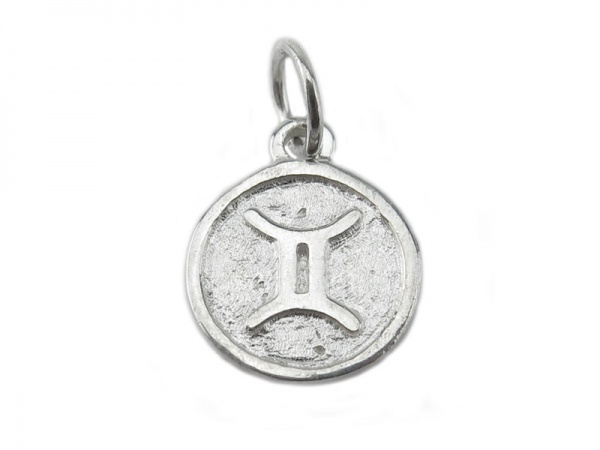 Sterling Silver Zodiac Charm  ~ Gemini