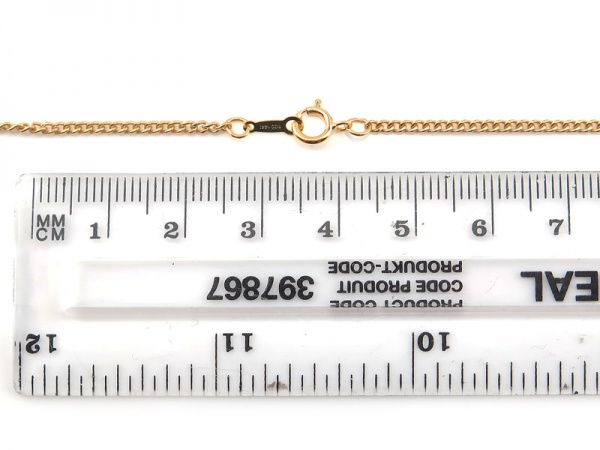 Gold Filled Curb Chain (2.7mm) Necklace with Spring Clasp ~ 16''