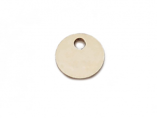 Gold Filled Round Tag/Disc 4mm