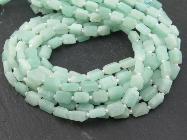 Amazonite Faceted Nugget Beads 8-9mm ~ 13'' Strand