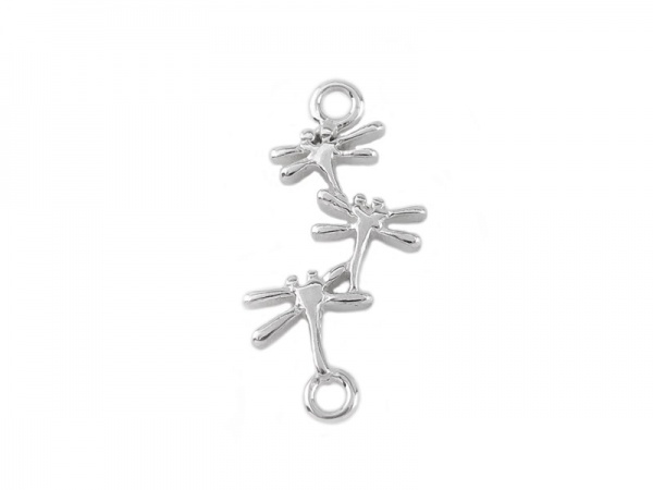 Sterling Silver Dragonfly Connector 18mm