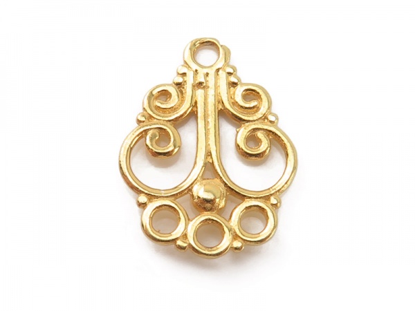 Gold Vermeil Ornate Chandelier 17mm