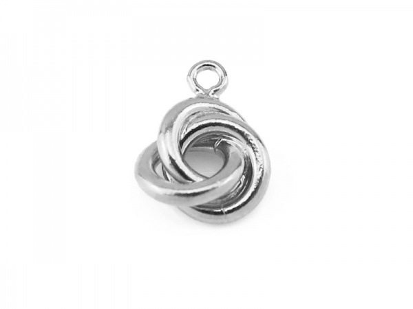 Sterling Silver Knot Charm 8mm