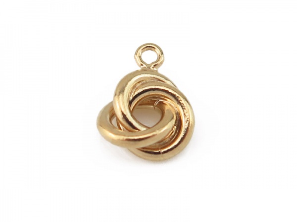 Gold Filled Knot Charm 8mm