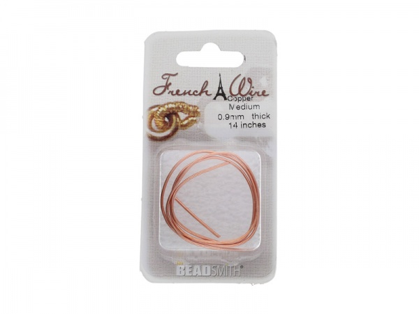 French Wire ~ Copper Colour ~ 0.9mm inner diameter