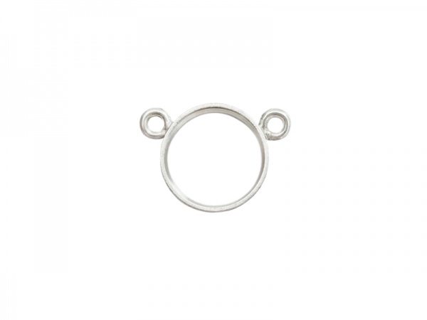 Sterling Silver 2-Way Bezel Connector 6mm