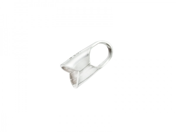 Sterling Silver Round End Cap 4mm ID