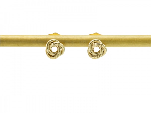 Gold Filled Small Knot Ear Studs ~ PAIR