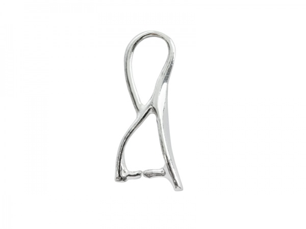 2x Fermoirs Argent 925 – Pinces Baïonnette 16mm Pour Pendentifs