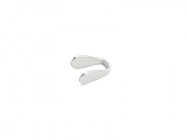 Sterling Silver Flat End Cap 2mm