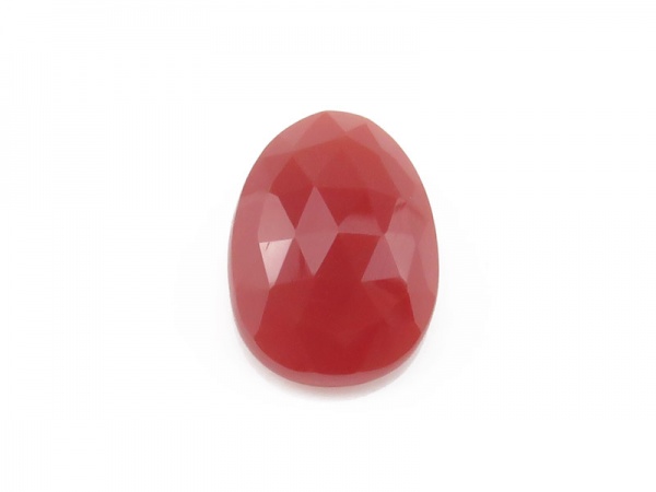 Carnelian Rose Cut Slice 14mm