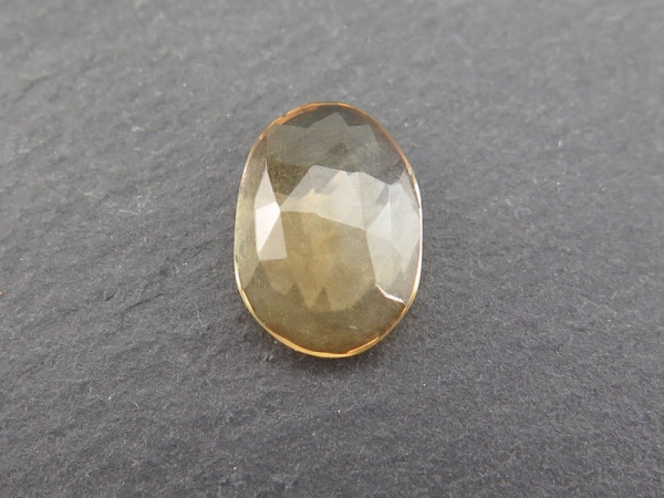 Citrine Rose Cut Slice 12-13mm