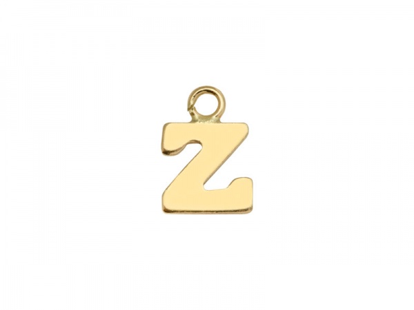 Gold Filled Alphabet Charm ~ Z