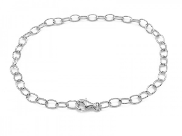 Sterling Silver Cable Chain Bracelet ~ 7.5''
