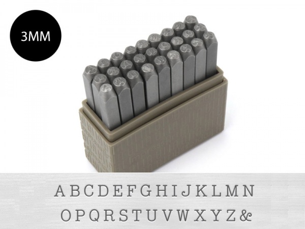 ImpressArt Metal Stamping Set ~ Typewriter ~ Uppercase Letters 3mm
