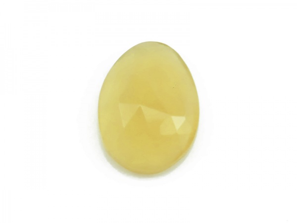 Yellow Opal Rose Cut Slice 14mm