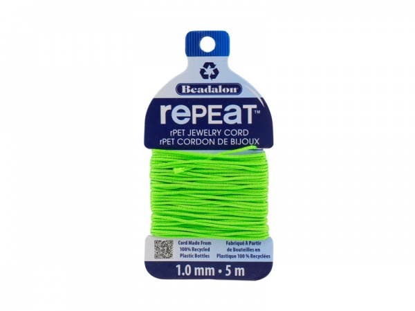 RePEaT Eco Jewellery Cord ~ 1mm ~ Green