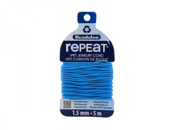 RePEaT Eco Jewellery Cord ~ 1.5mm ~ Sky Blue