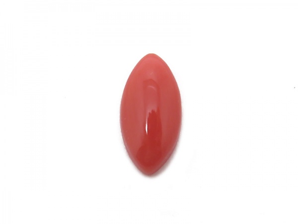 Red Coral Marquise Cabochon 10mm x 5mm