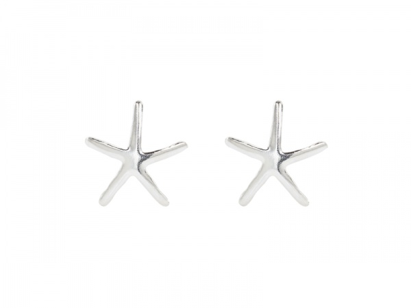 Sterling Silver Starfish Ear Studs ~ PAIR