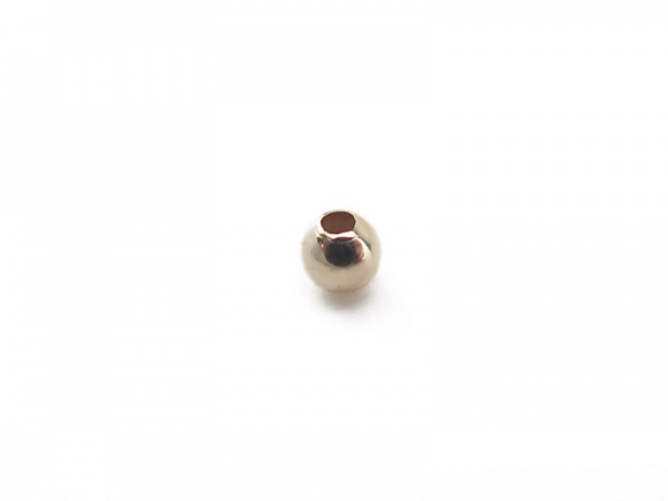 9K Gold Round Bead 2mm