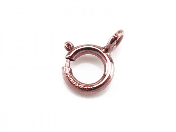 Rose Gold Filled Spring Ring Clasp w/Open Ring 5mm
