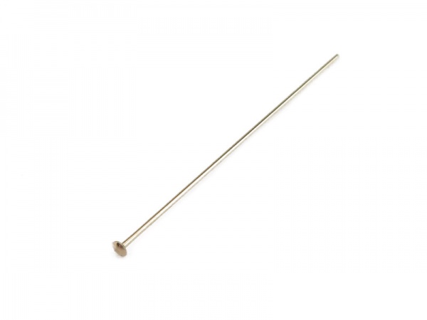 9K Gold Head Pin ~ 26g ~ 1''